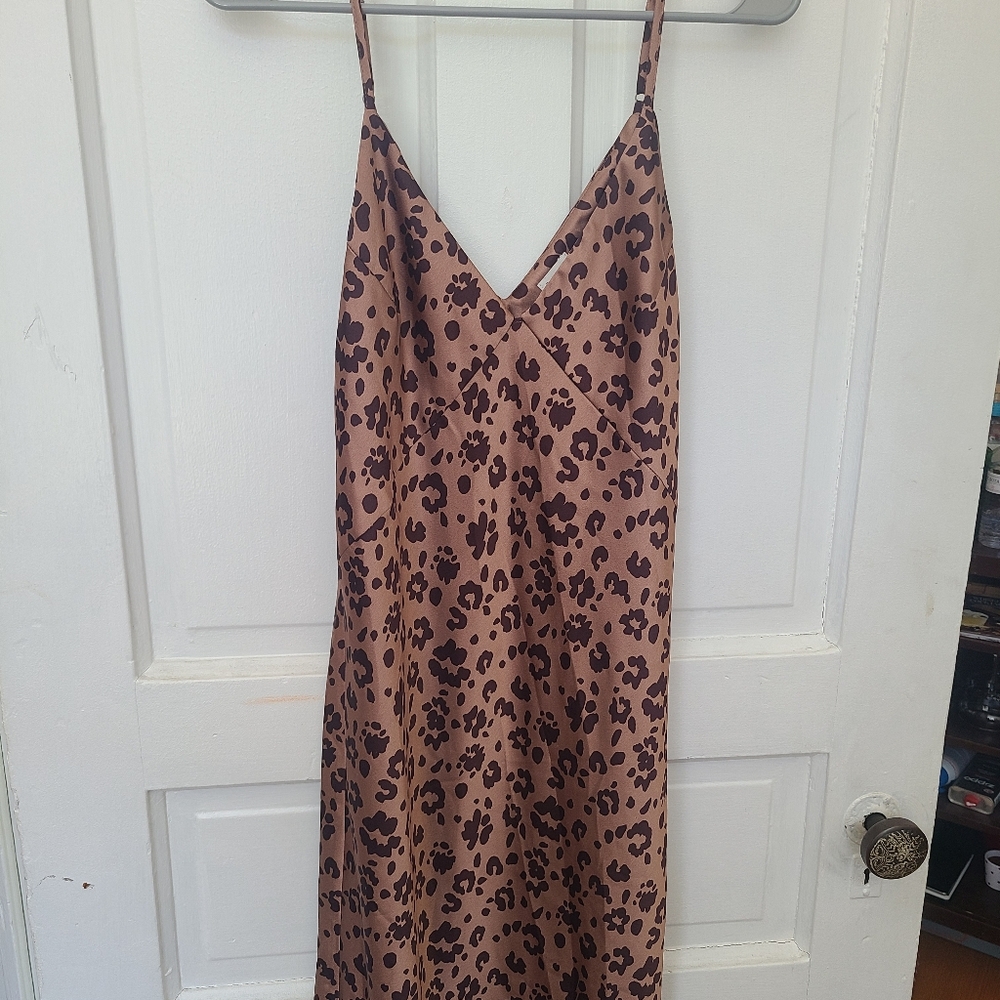 A New Day Leopard Print Dress - Brown and Black